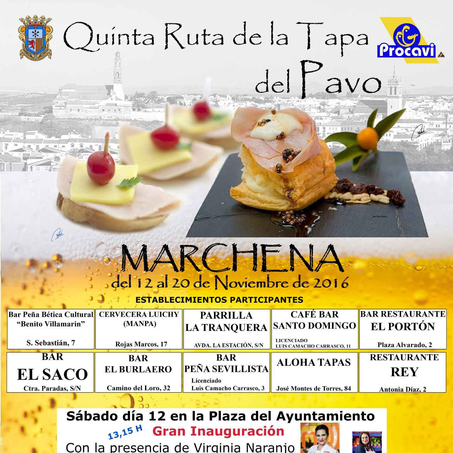 Ruta de la Tapa del Pavo en Marchena