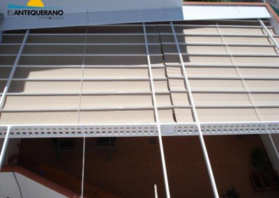 Toldo plano palilleria